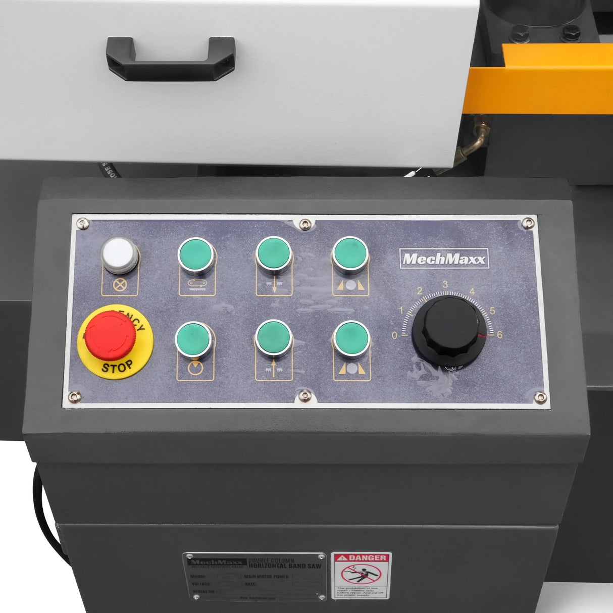 MechMaxx 13" Double Column Horizontal Metal Cutting Band Saw | Hydraulic Feed | 3‑Speed | 2.2/2.8kW Industrial Metal Saw for Fabrication, Steel, Alloy, Carbon Steel GH4235