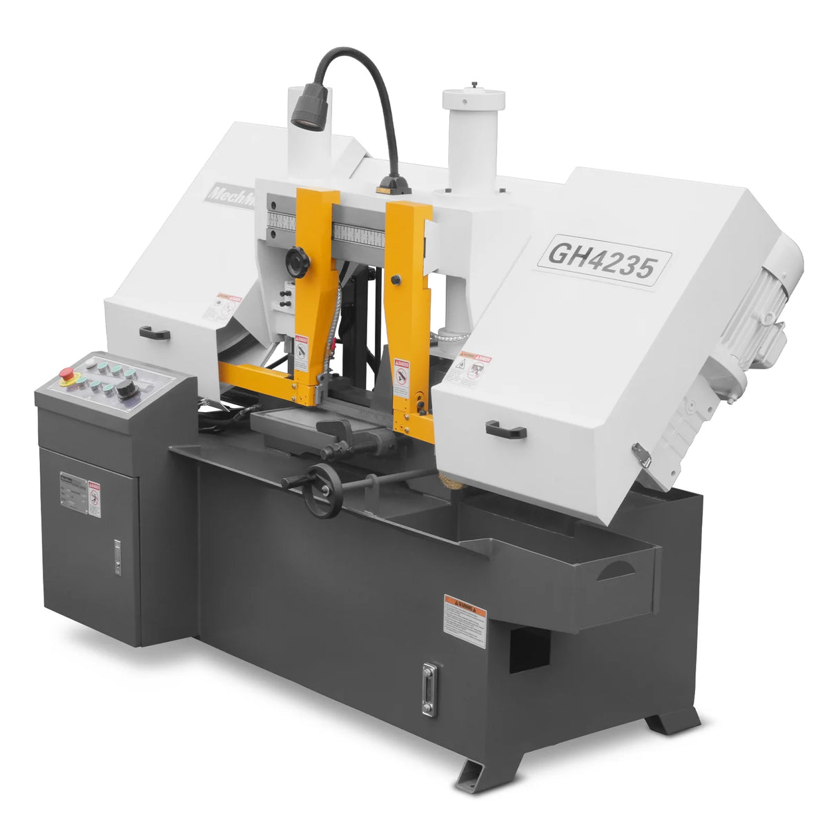 MechMaxx 13" Double Column Horizontal Metal Cutting Band Saw | Hydraulic Feed | 3‑Speed | 2.2/2.8kW Industrial Metal Saw for Fabrication, Steel, Alloy, Carbon Steel GH4235