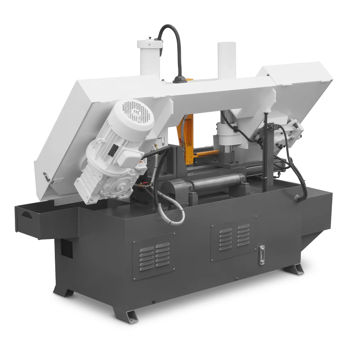 MechMaxx 13" Double Column Horizontal Metal Cutting Band Saw | Hydraulic Feed | 3‑Speed | 2.2/2.8kW Industrial Metal Saw for Fabrication, Steel, Alloy, Carbon Steel GH4235