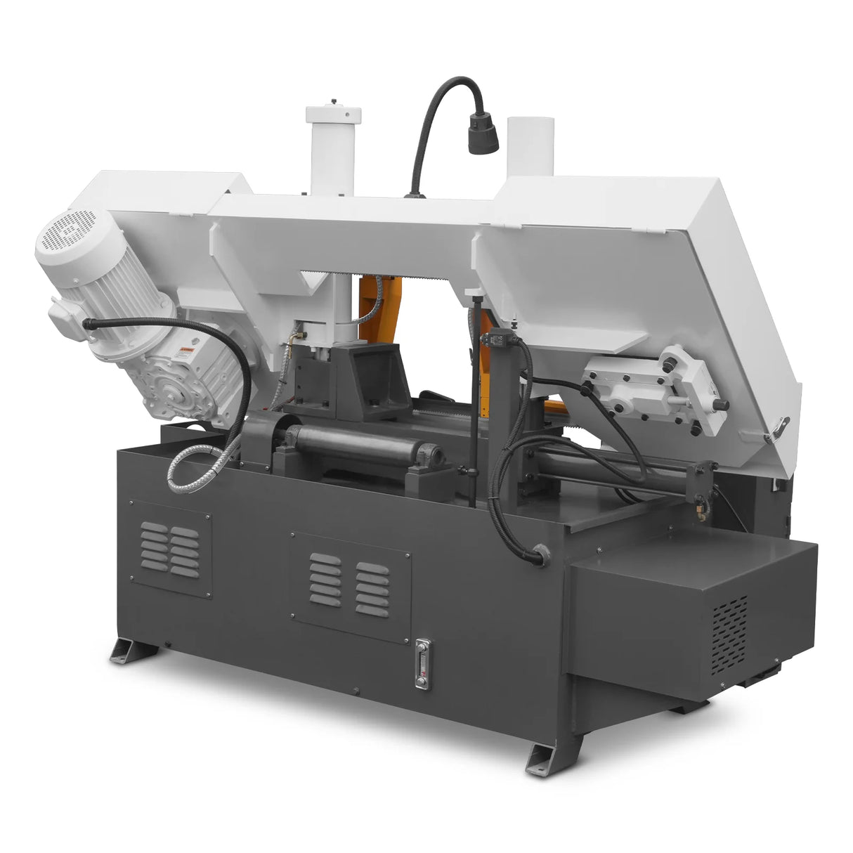 MechMaxx 13" Double Column Horizontal Metal Cutting Band Saw | Hydraulic Feed | 3‑Speed | 2.2/2.8kW Industrial Metal Saw for Fabrication, Steel, Alloy, Carbon Steel GH4235