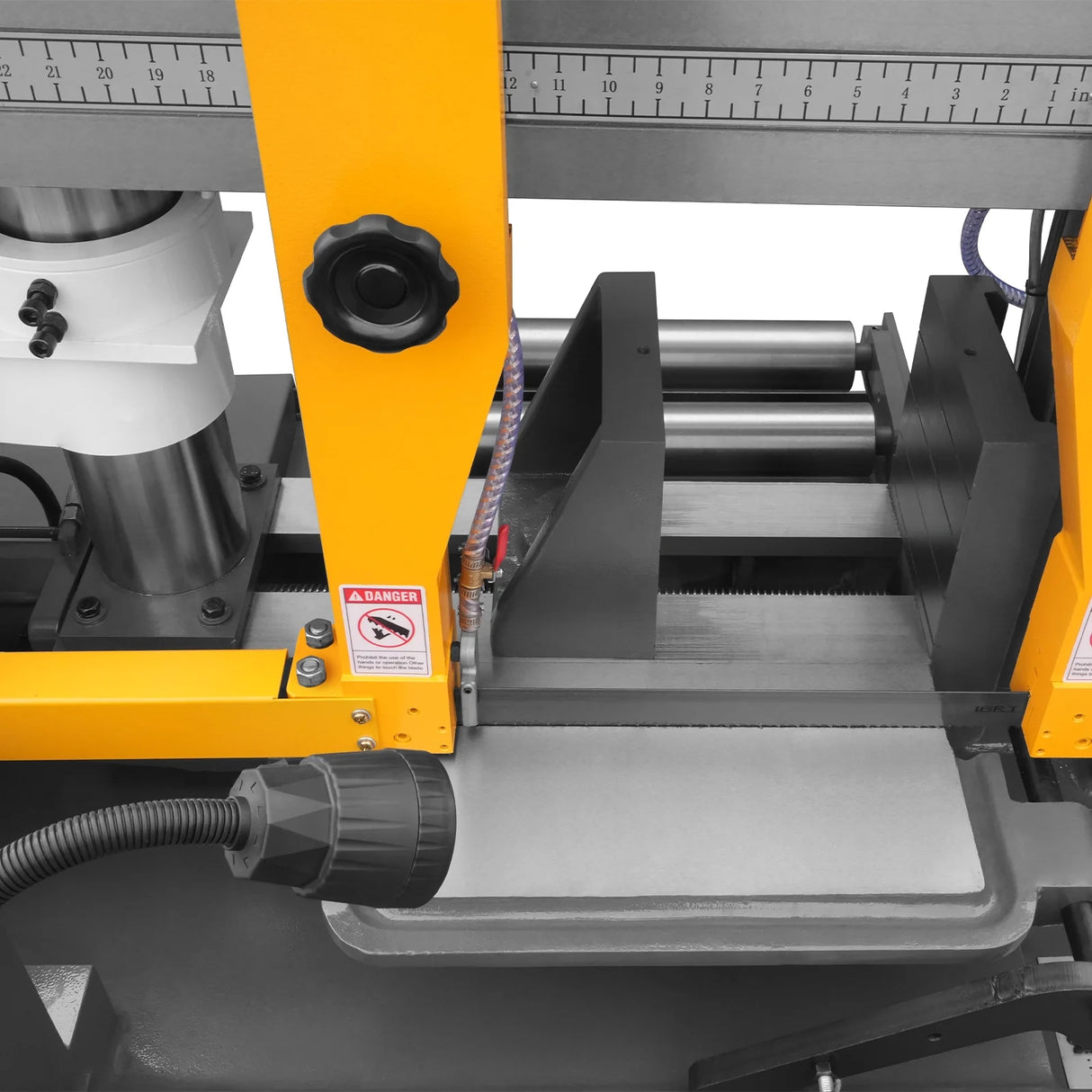 MechMaxx 15.7" Industrial Horizontal Metal Cutting Band Saw, Hydraulic Feed, 3.0/4.0 kW Motor, Manual Clamping, for Steel, Alloy, Metal Fabrication GH4240