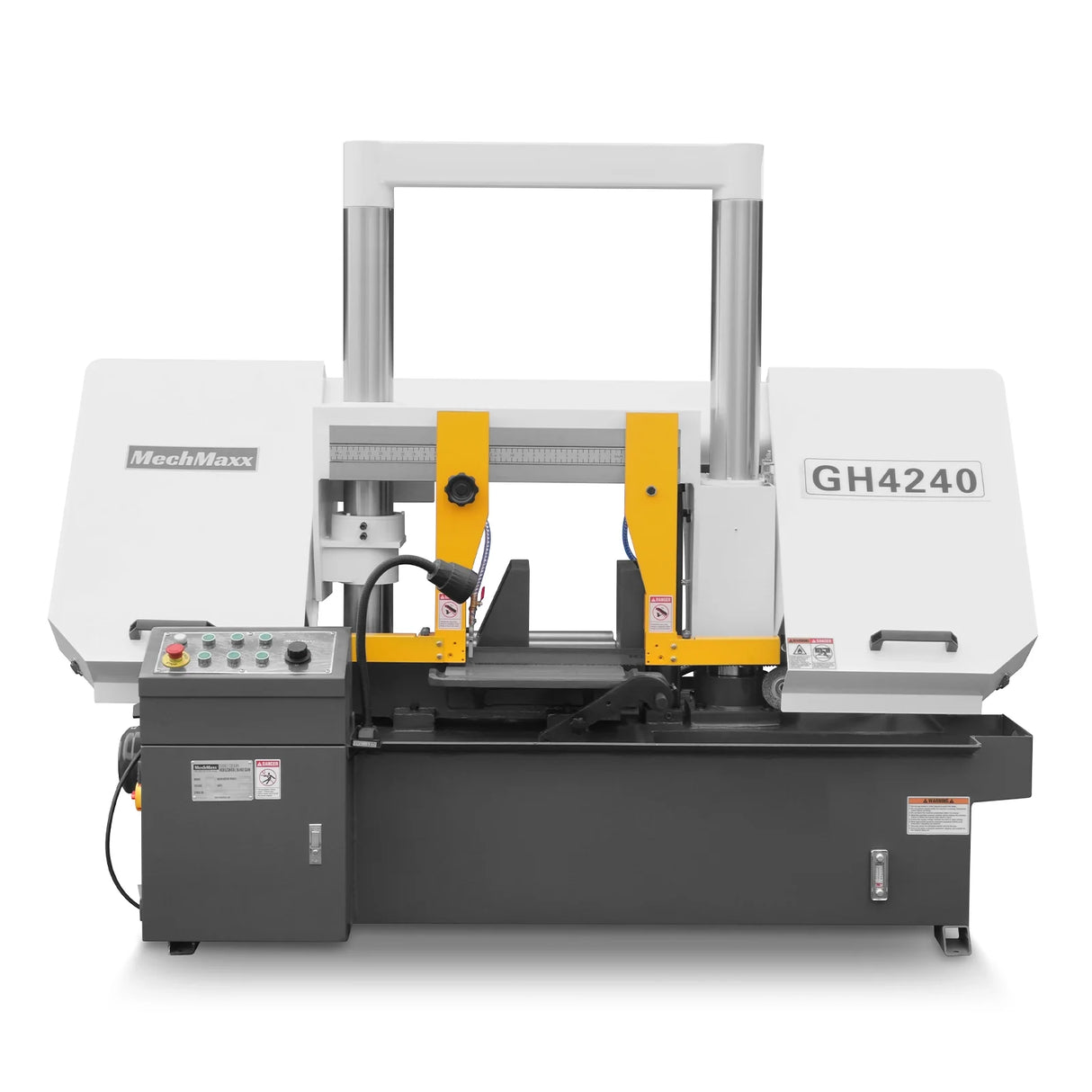 MechMaxx 15.7" Industrial Horizontal Metal Cutting Band Saw, Hydraulic Feed, 3.0/4.0 kW Motor, Manual Clamping, for Steel, Alloy, Metal Fabrication GH4240