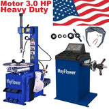 Mayflower New 3.0 HP Tire Changer Wheel Changers Machine Balancer Rim Clamp Combo 560 600