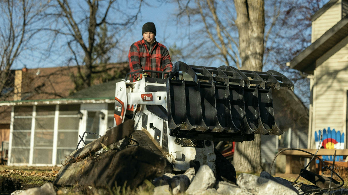 Ignite Attachments 44 in Mini Skid Steer Rake Grapple