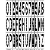 Newstripe Federal Individual Letter & Number Stencil