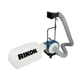RIKON Portable Dust Collector with Wall Mount - 1 HP - 2 Micron Bag