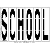 Newstripe Federal SCHOOL Stencil