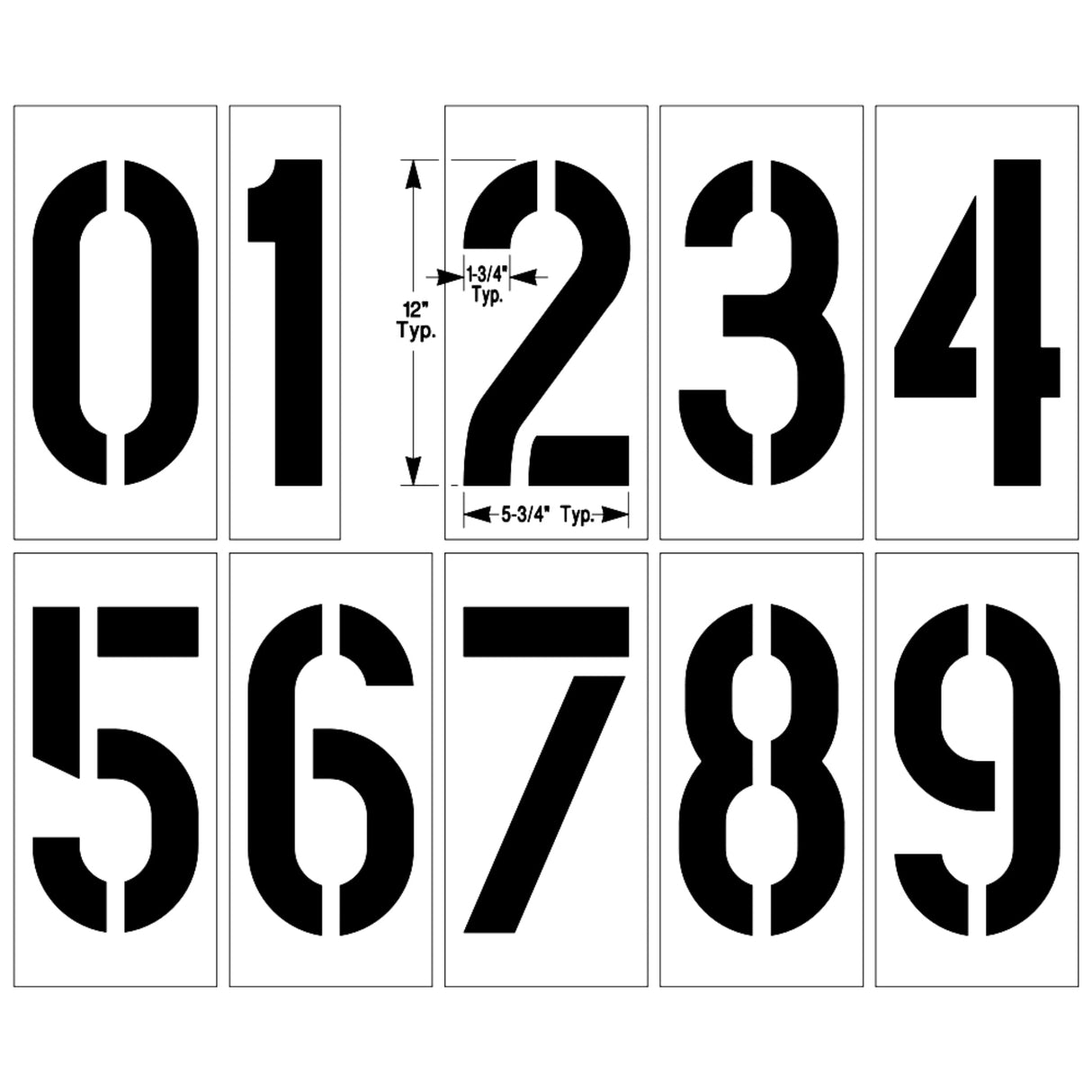Newstripe Parking Lot Pro Stencil Kit