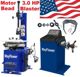 Mayflower 3.0 HP Tire Changer Wheel Changers Machine Combo Balancer Rim 950 600