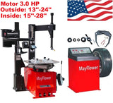 Mayflower 3.0 HP Automatic Tire Changer Wheel Balancer Combo 980 800 with 300 Assist Arm