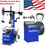 Mayflower 3.0 HP New Double Assist Arms Tire Changer Wheel Changers Machine Combo 988 680