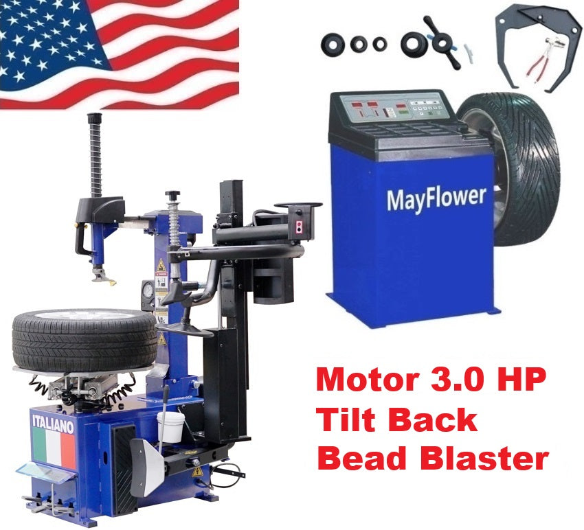 3.0 HP Mayflower Heavy Duty Tilt Back Assist Arm Tire Changer Machine 999 680