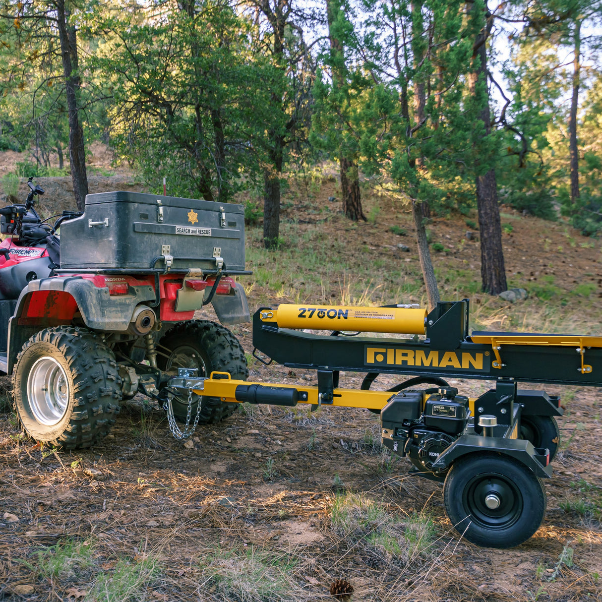 27-Ton Gas Powered Hydraulic Log Splitter