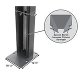 Atlas 408SL 8,000 lb Portable 4-Post Storage Lift + FP8 8-Piece Floor Panel Combo