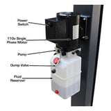 Atlas 408SL 8,000 lb Portable 4-Post Storage Lift + FP8 8-Piece Floor Panel Combo