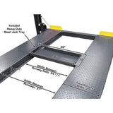 Atlas 408SL 8,000 lb Portable 4-Post Storage Lift + FP8 8-Piece Floor Panel Combo