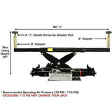 Atlas 414A Alignment Lift + RJ8 Rolling Jacks Combo