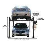Atlas Garage PRO8000 8,000-lb 4-Post Storage Lift + Pro-Floor 8-Piece Panel Set Combo