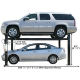 Atlas Garage PRO8000 8,000-lb 4-Post Storage Lift + Pro-Floor 8-Piece Panel Set Combo