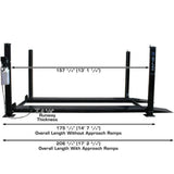 Atlas Garage PRO8000 8,000-lb 4-Post Storage Lift + Pro-Floor 8-Piece Panel Set Combo