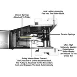 Atlas Garage PRO8000EXT 8,000 lb Extra-Tall 4-Post Lift with Pro-Floor 8-Piece Panel Combo