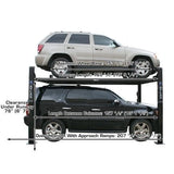 Atlas Garage PRO8000EXT 8,000 lb Extra-Tall 4-Post Lift with Pro-Floor 8-Piece Panel Combo
