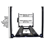 Atlas Garage PRO8000EXT-L 8,000 lb 4-Post Lift with Pro-Floor 8-Panel Combo