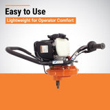 Brave One-Man Auger | 1-In. Round | Honda GX35