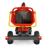 MechMaxx 6 inch HONDA E-Start Gasoline Engine Powered 4 - Wheel Drum Wood Chipper with Taillight ,  B150