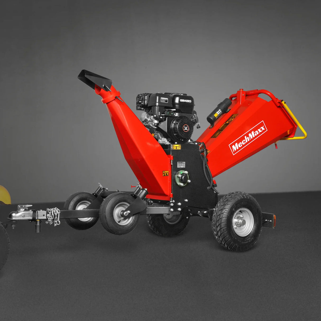 MechMaxx 6 inch ZONSEN E-Start 459cc 15hp Gas Powered 4 - Wheel Drum Wood Chipper with Taillight ,  B150