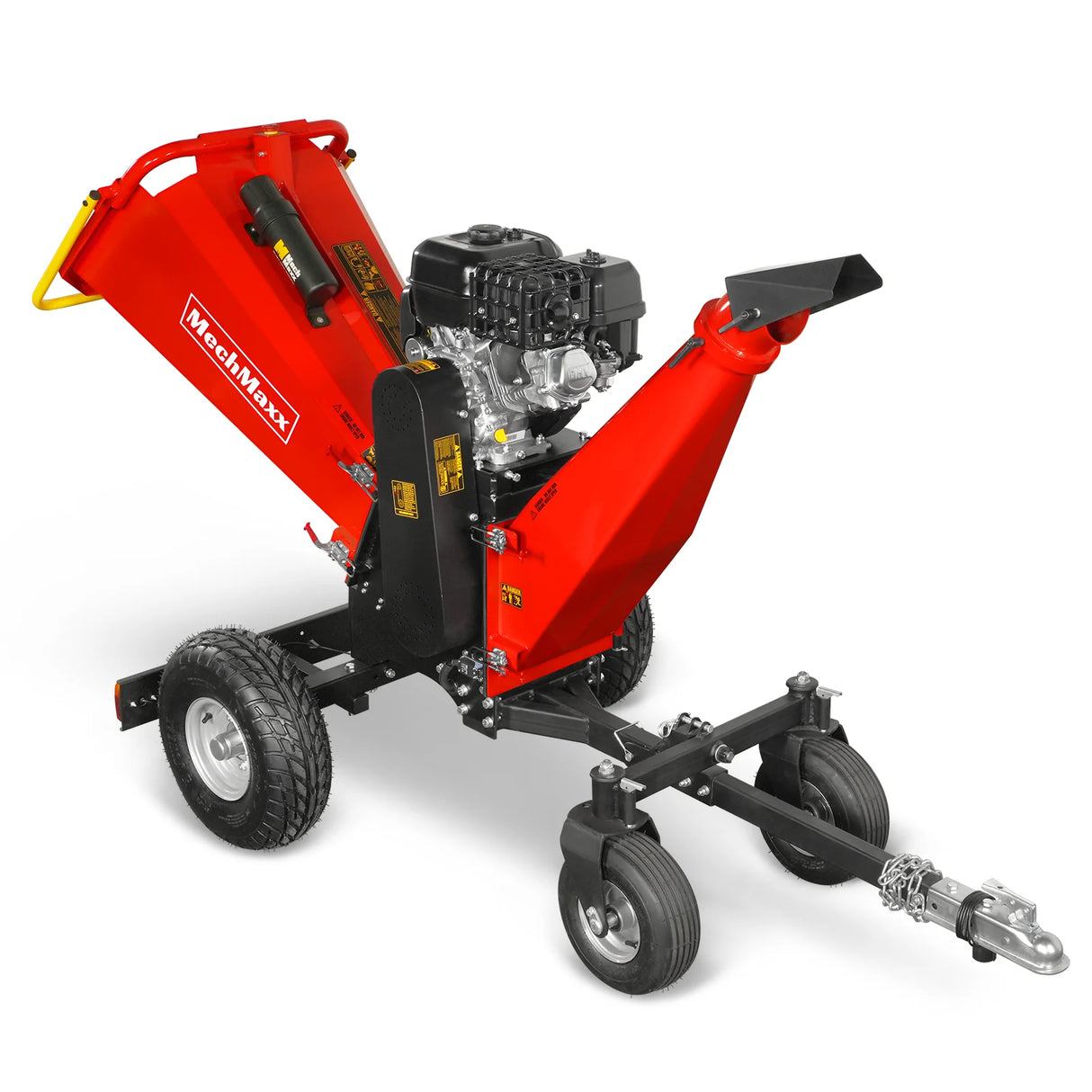 MechMaxx 6 inch ZONSEN E-Start 459cc 15hp Gas Powered 4 - Wheel Drum Wood Chipper with Taillight ,  B150