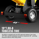 MechMaxx 6 inch E-start Zonsen 420cc 13.4hp Gas Powered 4 - Wheel Drum Wood Chipper with Taillight ,  B150