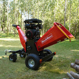 MechMaxx 8 inch ZONSEN E-Start 1000cc 35hp Gas Powered 4 - Wheel Drum Wood Chipper with Taillight ,  B200