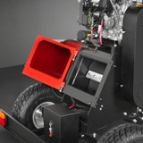 MechMaxx 8 inch HONDA E-Start 688cc 22hp Gas Powered 4 - Wheel Drum Wood Chipper with Taillight ,  B200