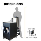 2,300 PSI 4.0 GPM Hot Water Electric Pressure Washer with 6.0 HP Baldor Motor and General Triplex Pump- 64HD