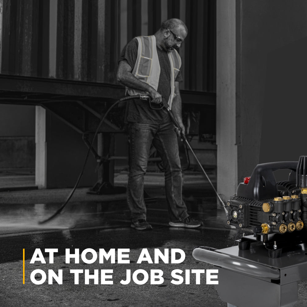 1,500 PSI 1.6 GPM 1.5 HP Electric Pressure Washer with Powerease Motor and Triplex Pump - B1515EN
