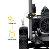 1,500 PSI 1.6 GPM 1.5 HP Electric Pressure Washer with Powerease Motor and Triplex Pump - B1515EN
