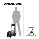2,700 PSI 3.5 GPM 7.5 HP Electric Pressure Washer with Baldor Motor and CP Triplex Pump - B2775E3AHE