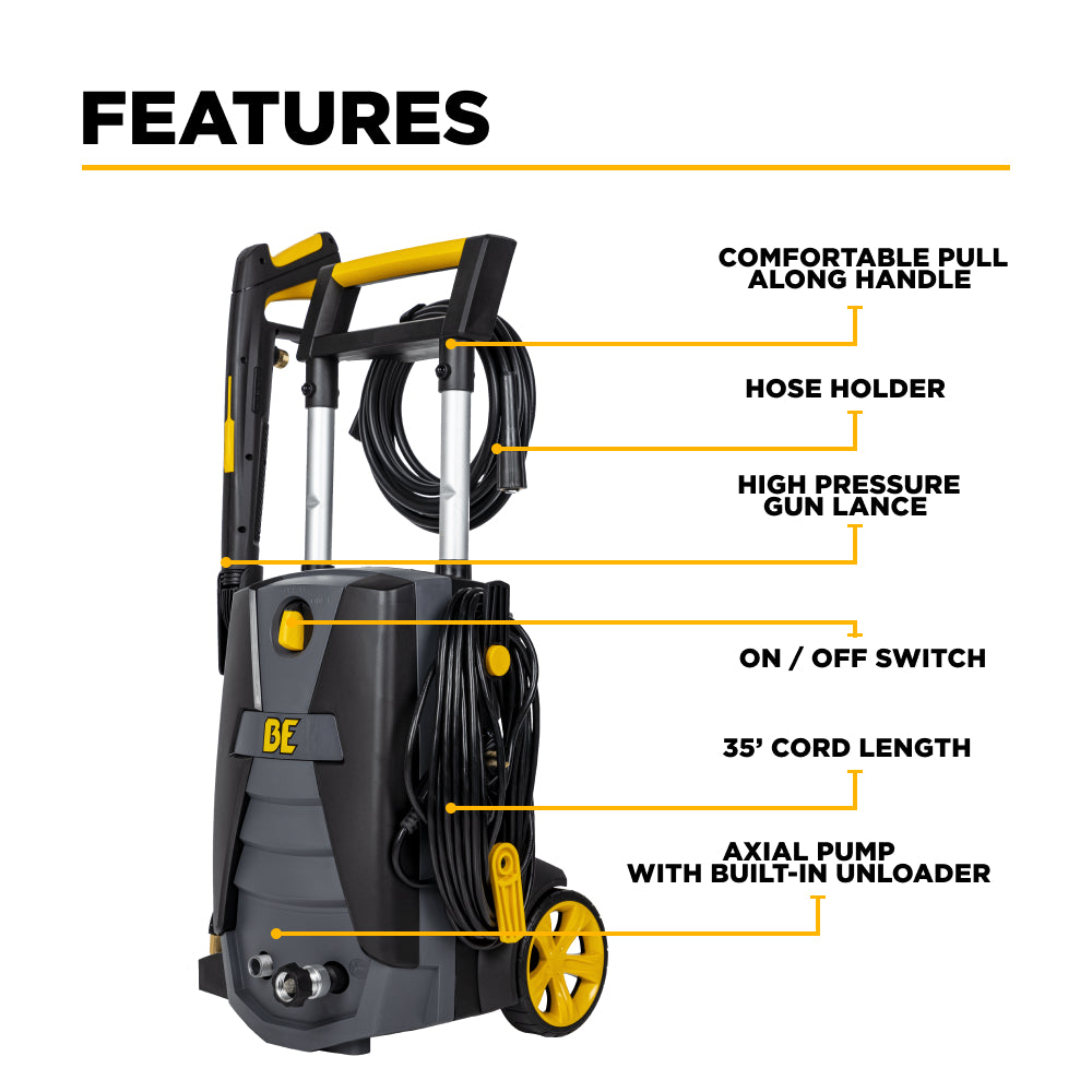 2,000 PSI 1.7 GPM Cold Water Corded Electric Pressure Washer - P1915EN