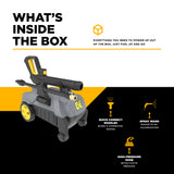 2,000 PSI 1.8 GPM Cold Water Corded Electric Pressure Washer - P2018EN