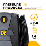 2,150 PSI 1.6 GPM Cold Water Corded Electric Pressure Washer - P2115EN