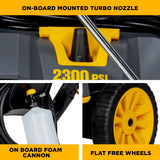2,300 PSI 1.7 GPM Electric Pressure Washer with Powerease Motor and AR Axial Pump - P2314EN