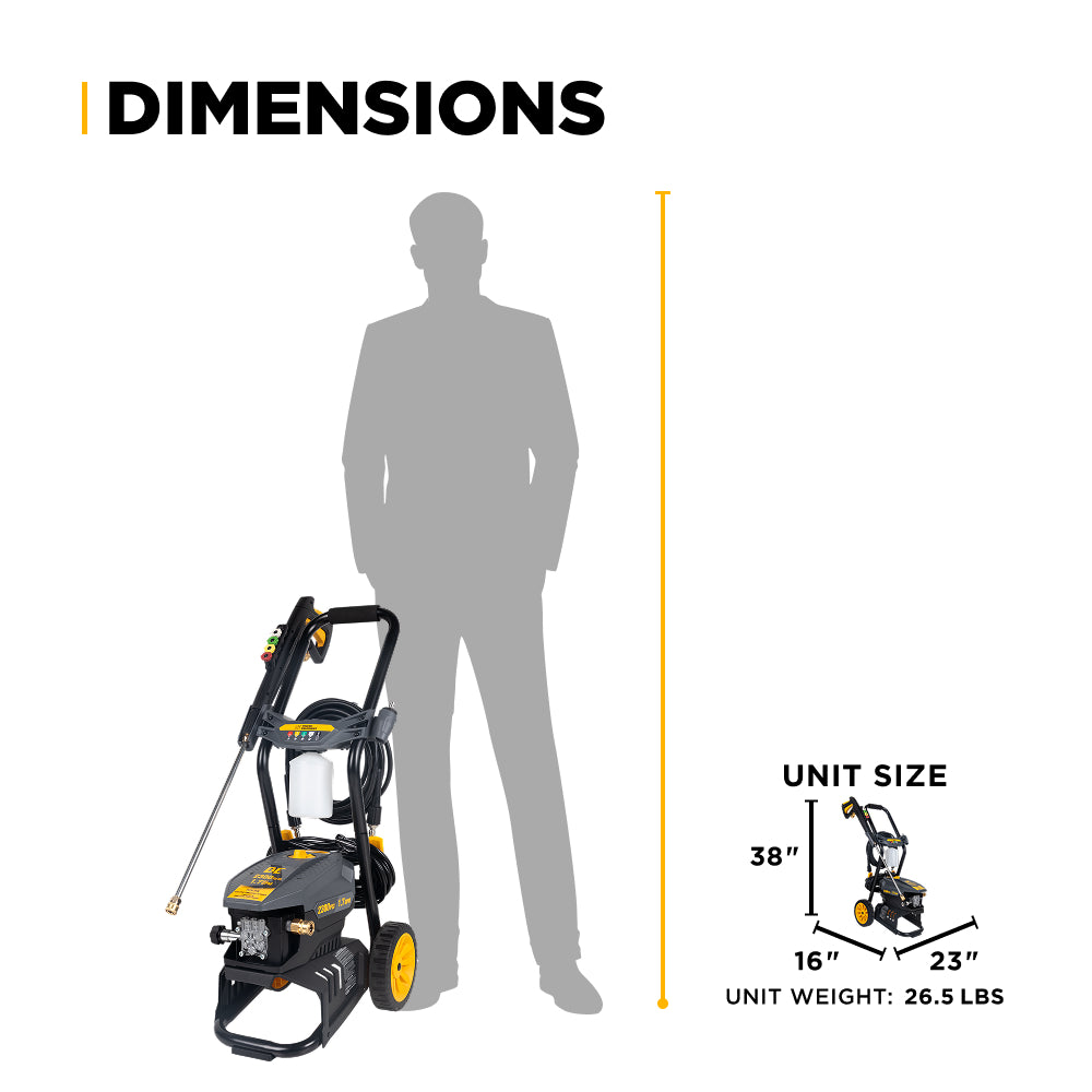 2,300 PSI 1.7 GPM Cold Water Corded Electric Pressure Washer - P2317EN