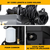 2,500 PSI 1.8 GPM Electric Pressure Washer - P2518EN