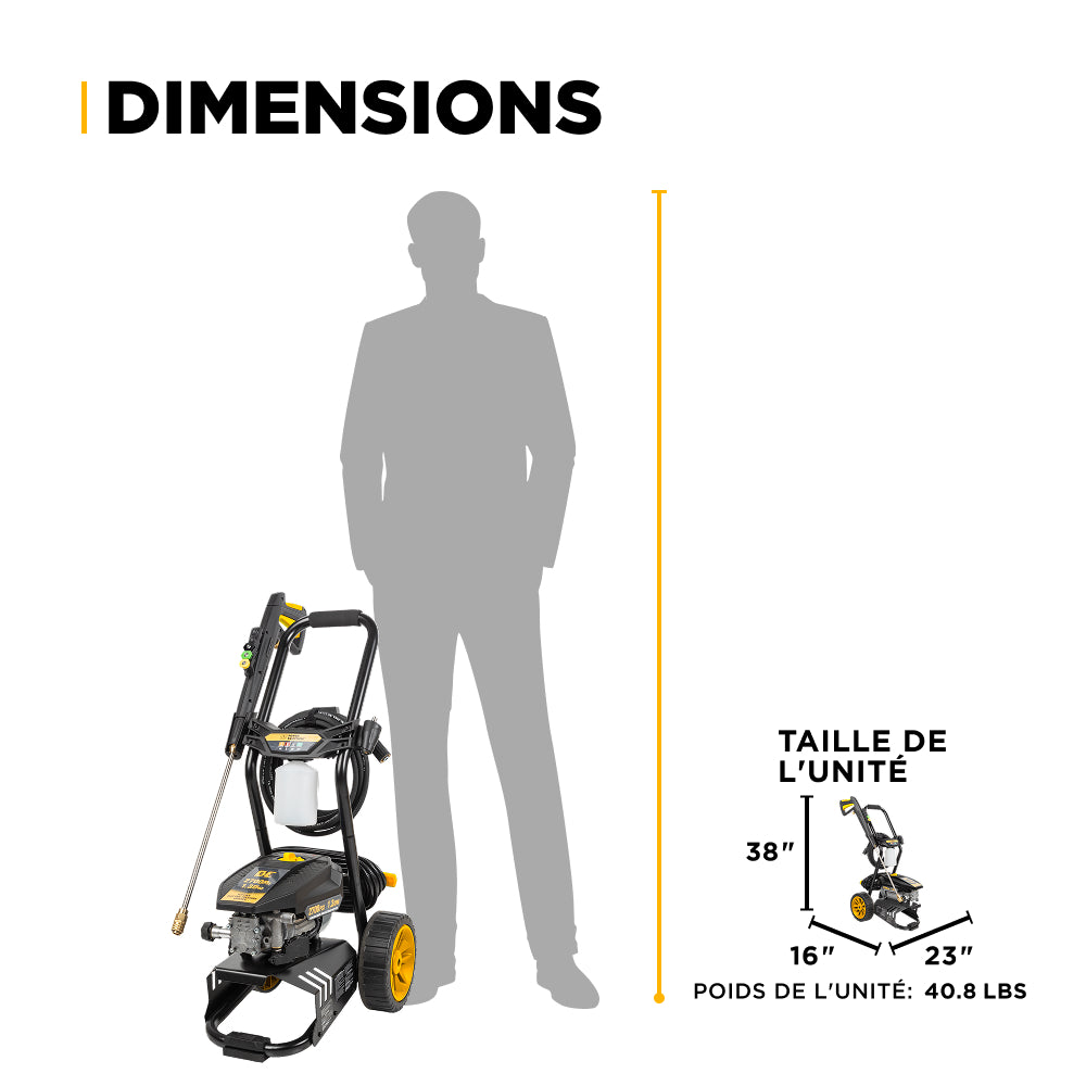 2,700 PSI 1.3 GPM Cold Water Corded Electric Pressure Washer - P2713EN