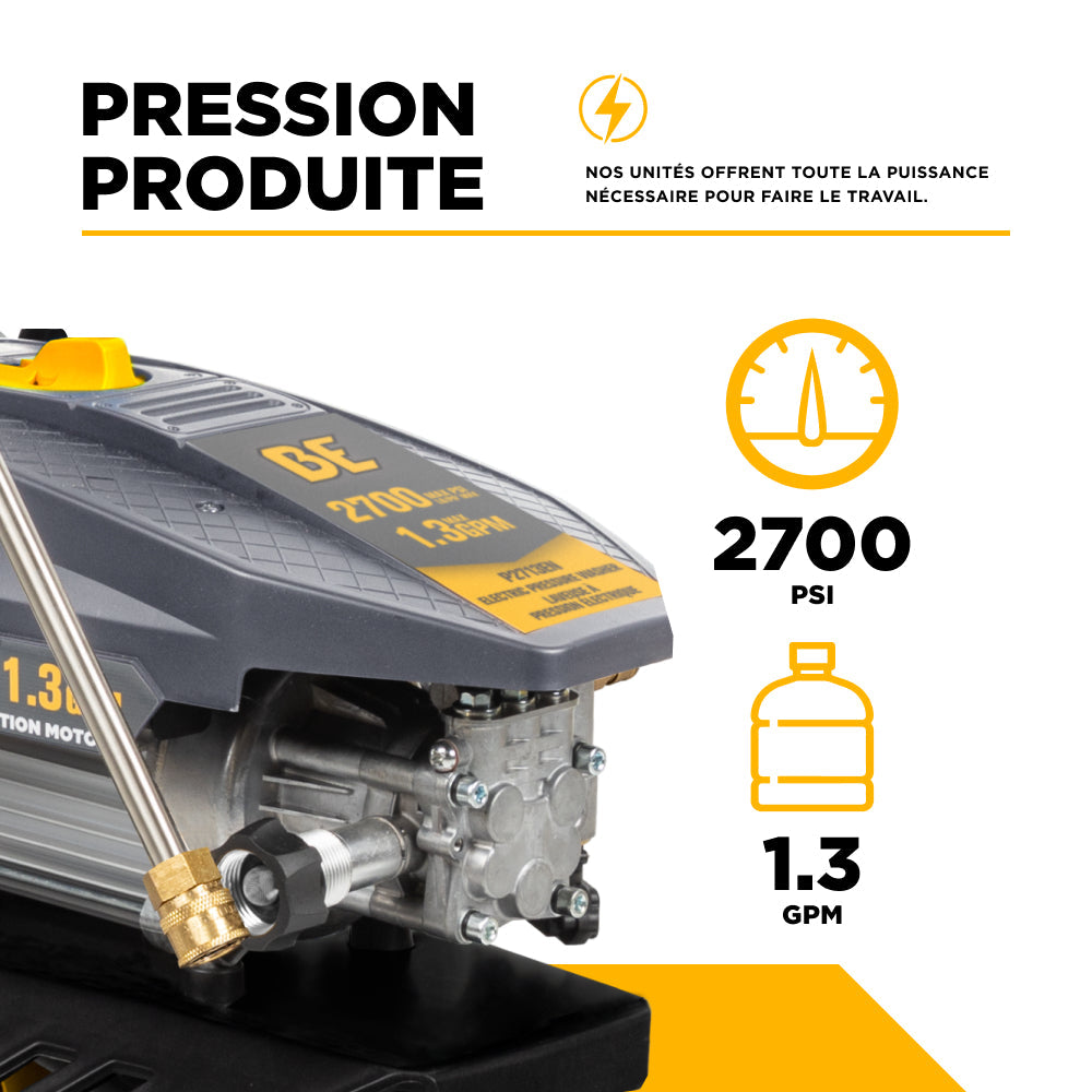 2,700 PSI 1.3 GPM Cold Water Corded Electric Pressure Washer - P2713EN