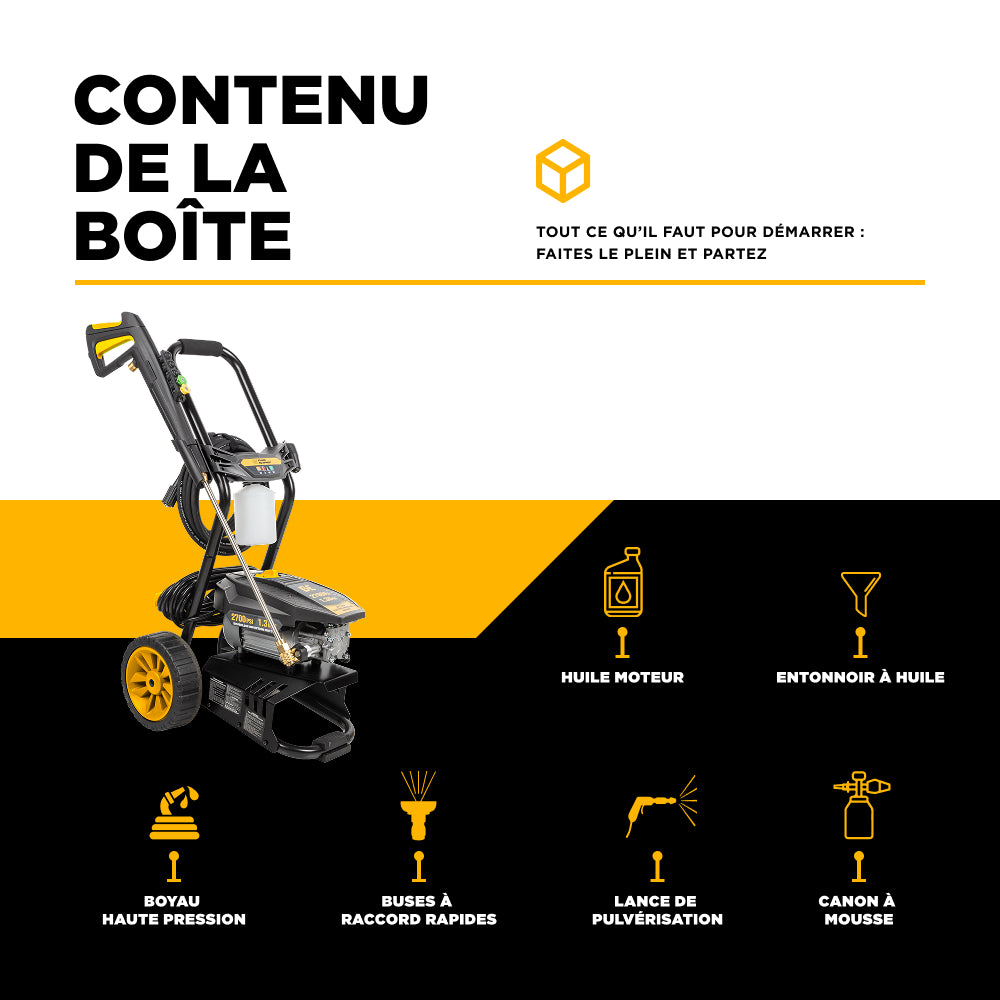 2,700 PSI 1.3 GPM Cold Water Corded Electric Pressure Washer - P2713EN