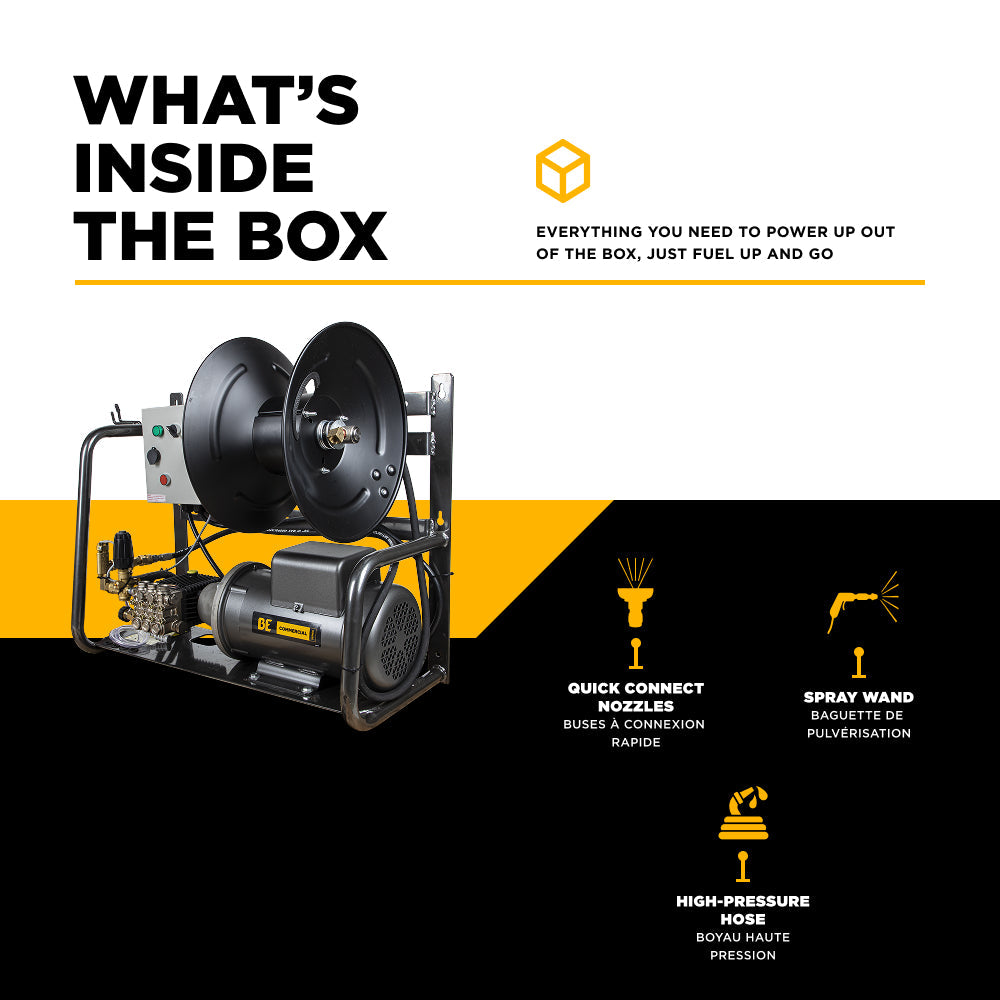 2,000 PSI 4.0 GPM 5.0 HP Electric Pressure Washer with Baldor Motor and CP Triplex Pump - X-2050FW1A