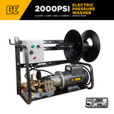 2,000 PSI 4.0 GPM 5.0 HP Wall Mount Electric Pressure Washer with a Baldor Motor and General Triplex Pump - X-2050FW1GENHT