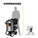 2,300 PSI 4.0 GPM Hot Water Electric Pressure Washer with Comet Triplex Pump - 42-6